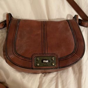 Fossil crossbody leather purse